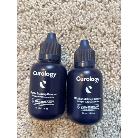 2x NEW Curology Micellar Makeup Remover Travel Size 50ml/1.7oz Each AUTHENTIC - Picture 1 of 1